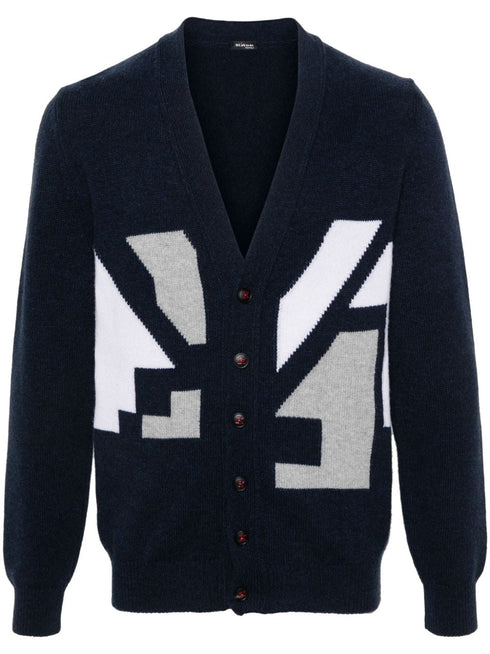intarsia-knit cashmere cardigan
